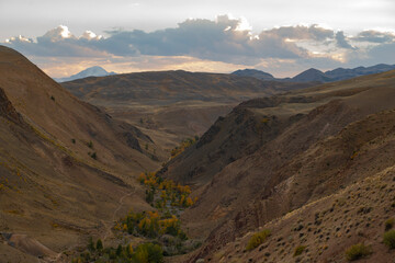 landscape with mountains