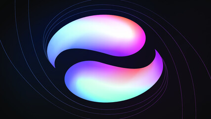 Сolorful fluid gradient shapes background