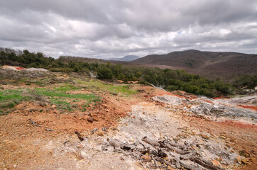 monterotondo landscapes in the countryside of Tuscany in Italy