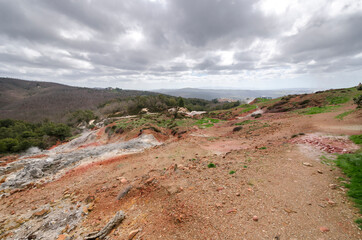 monterotondo landscapes in the countryside of Tuscany in Italy