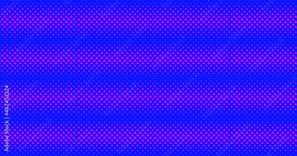 Aufkleber Abstract Triangular Halftone Texture. Cool Triangles Pattern Pop Art Design. Geometric Vector Illustration.