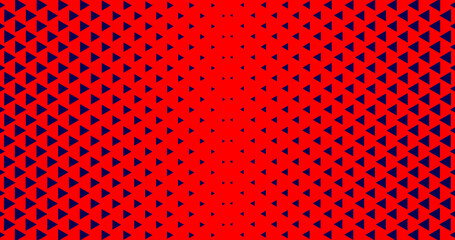 Cool Bright Triangles Halftone Pattern Background Vector Design. Pop Art Texture with Polygons.