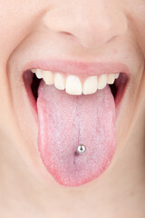 Tongue piercing