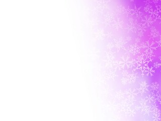 ピンクの雪のフレームがある背景素材