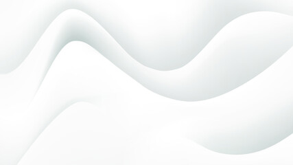 Smooth white wave abstract background