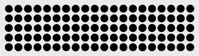 Set of black circle brushes elements. Different circle brush strokes. Grunge round shapes. Boxes, frames for text, labels, logo, grunge. Vector illustration.