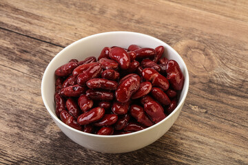 Canned red Kidney in the bowl
