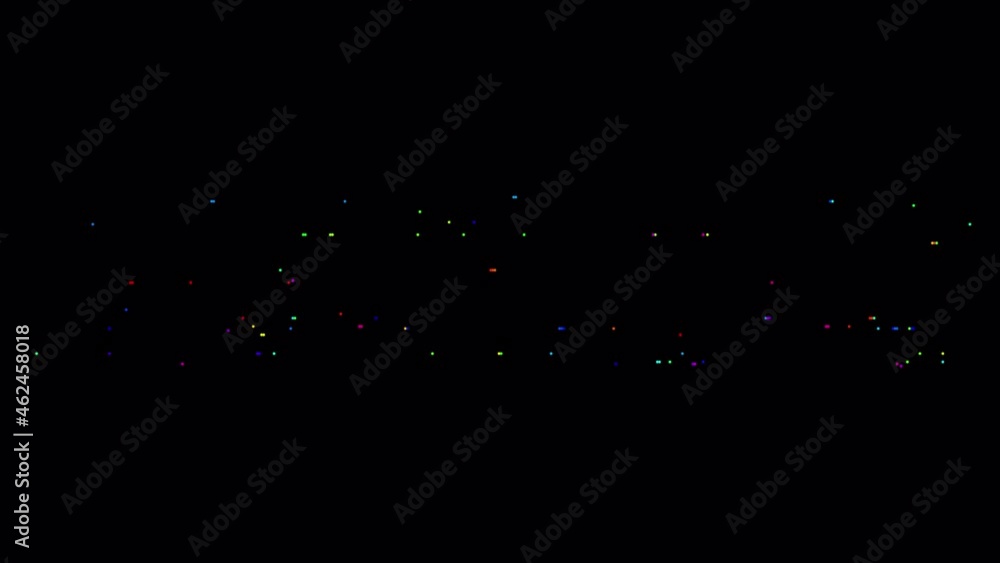Aufkleber countdown from 30 to 0 second with digital colorful glitch flash aniamation 4k 3d rendering isolated