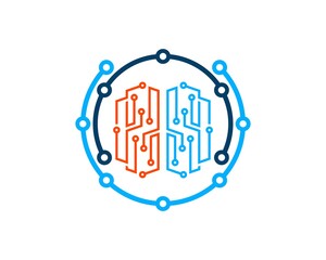 Circular circuit technology with technological brain inside