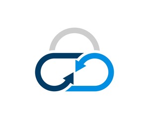 Simple cloud with infinity arrow inside