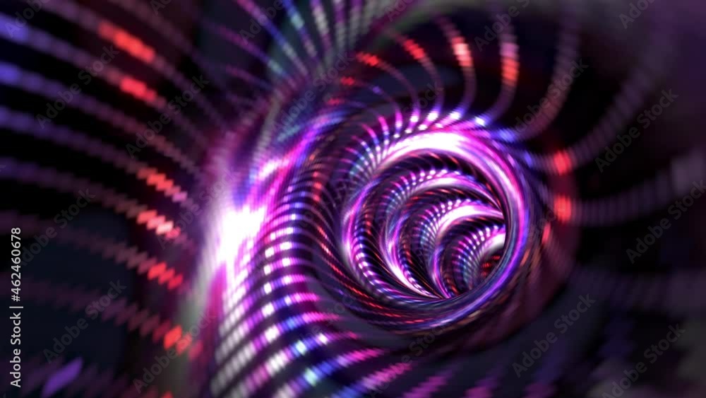 Aufkleber abstract mesh colorful futuristic glowing flying lines motion and illuminated light digital effect i