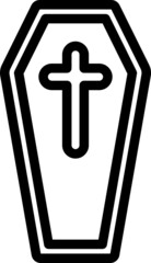 Obraz premium Coffin Icon