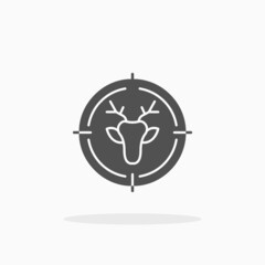 Deer Hunter icon. Glyph or Solid style. Vector illustration. Enjoy this icon for your project.