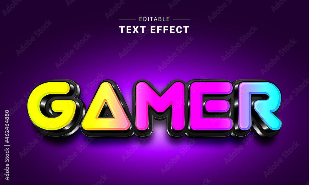 Poster editable text style effect - neon text style theme. glowing text effect. graphic style