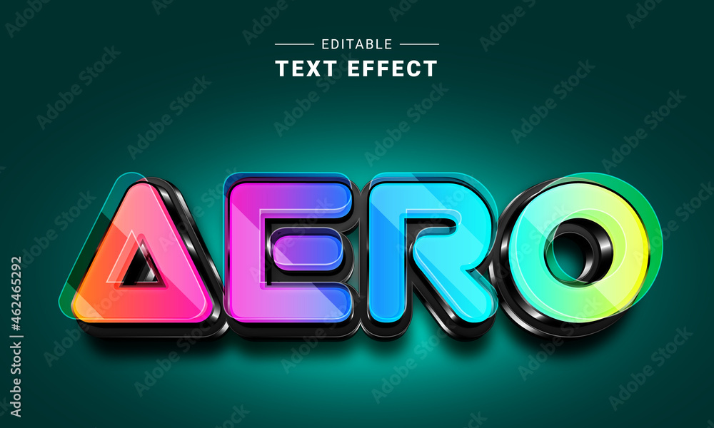 Poster editable text style effect - neon text style theme. glowing text effect. graphic style