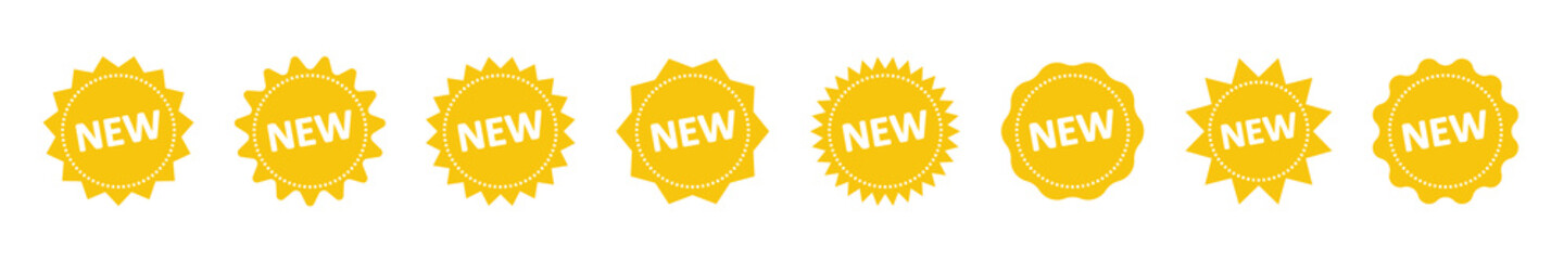 Set of different labels. New labels, sale, discount. Tags, sticker, special offer. Price tags vector.