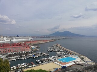Napoli, Vulcano, Vesuvio, Mare, Spiaggia, Costa, Oceano, Paesaggio, Natura
