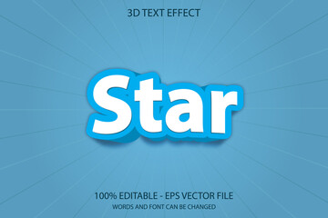Star vector text effect