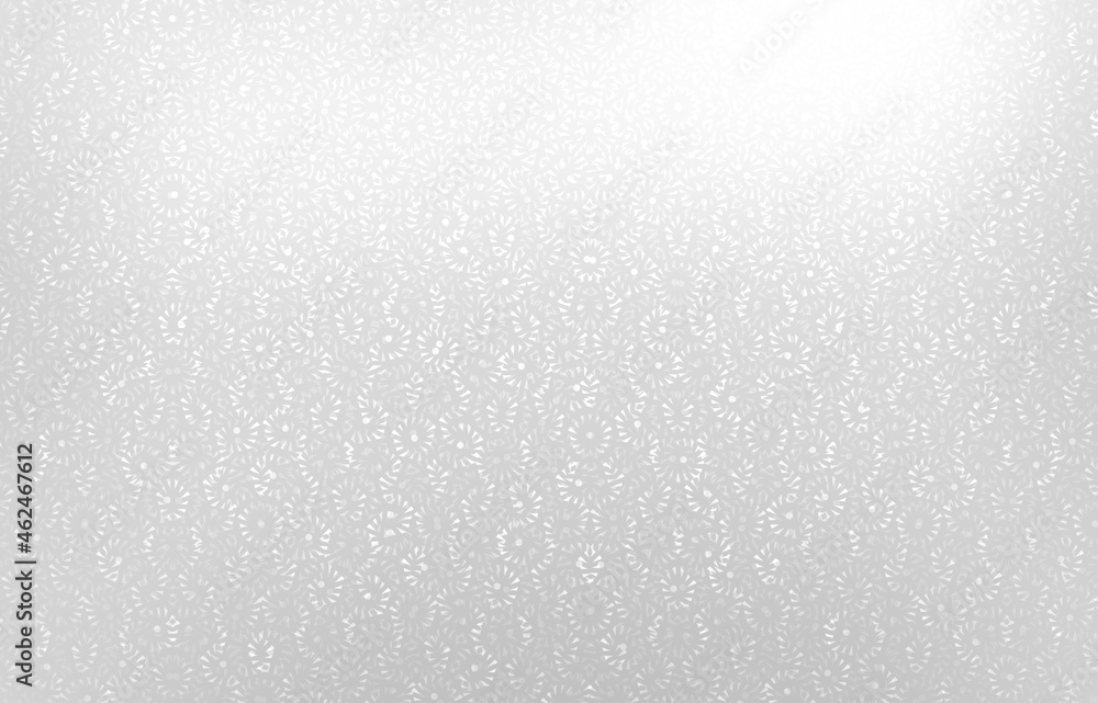 Wall mural white sparkling ornamental pattern textured surface. brilliance blank background.