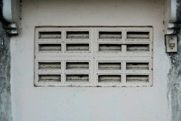 A vintage old cement wall of a old house.
