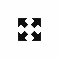 Expand icon. Vector illustration for graphic design, Web, UI, app.