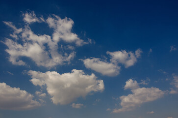 blue sky with clouds