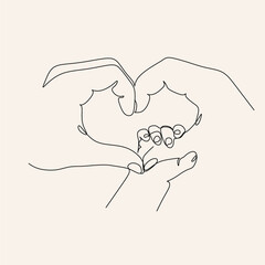 Woman Line drawing vector. Pregnant woman and motherhood Line art