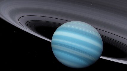 Abstract planets and space background 3d illustration