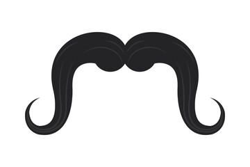 black horseshoe moustache