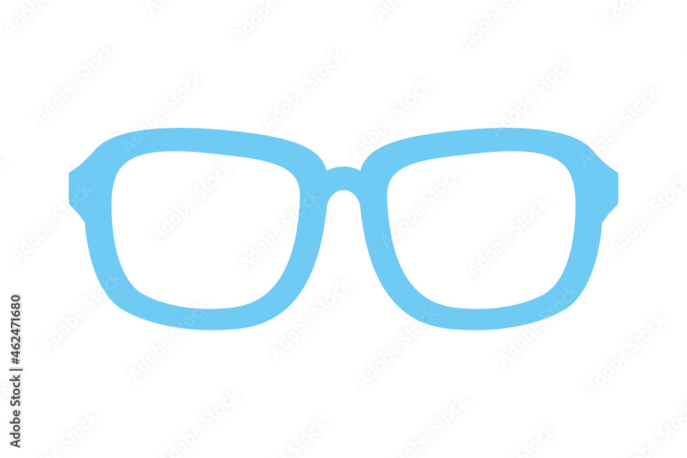 Wall mural blue glasses icon