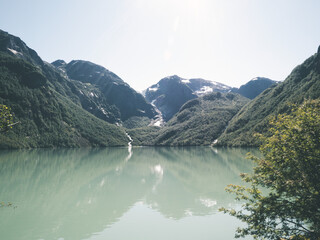 Bondhusvatnet - ein blauer See in Norwegen