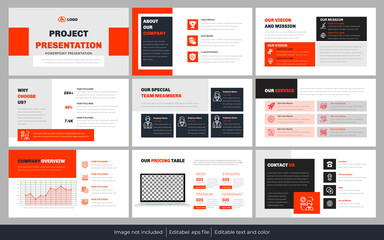 Project Presentation PowerPoint template template