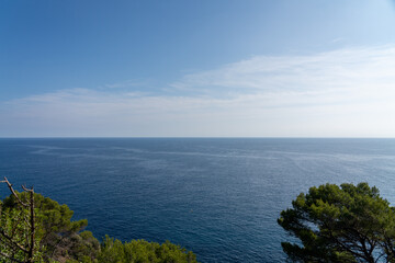 view of the sea from mountain