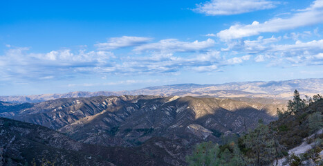 Fototapeta premium Pinnacles National Park, summer hike, beautiful rocks and landscape views of the valley
