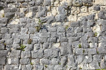 Background texture of a stone wall photo. Natural stone wall texture for the background. Old brick texture, grunge background