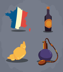 four france set of icons