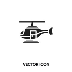 Helicopter vector icon. Modern, simple flat vector illustration for website or mobile app.Aviation symbol, logo illustration. Pixel perfect vector graphics	