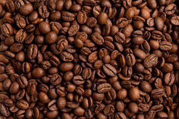 roasted coffee beans, can be used as a background