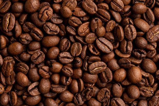 roasted coffee beans, can be used as a background © Irina Sokolovskaya