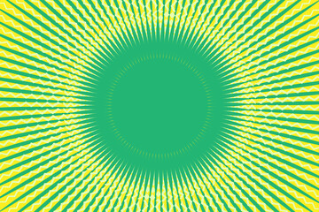 Abstract Frame Sunburst Background. Geometric Sun rays circle frame design. Vector illustration