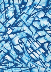 this is beautiful blue abstract modern painting