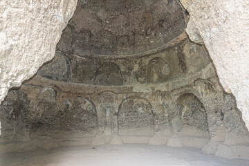 Afghan caves hold world's first oil paintings, Bamiyan caves, Afghanistan