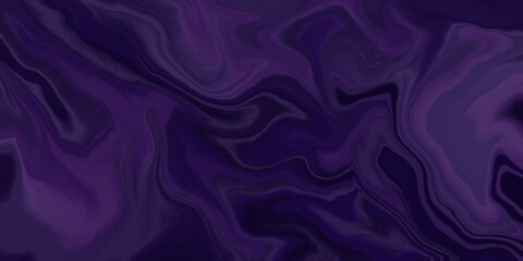 Abstract horizontal dark blue-purple background with texture, banner, painted in fluid art style