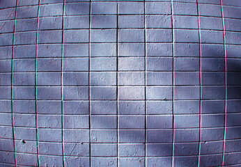 Curved tiles with chromatic aberration background