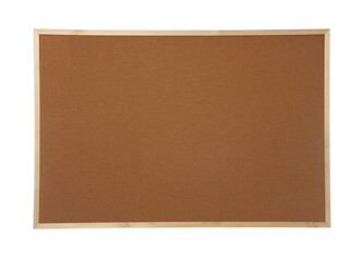New empty cork board isolated on white