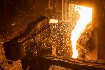 process of taking a sample of liquid metal in a steelmaking furnace