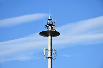 5G and 4G antenna, telecommunication tower of cellular network - 462486627