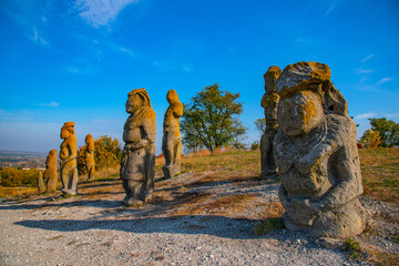 Statue. Ancient stone statues