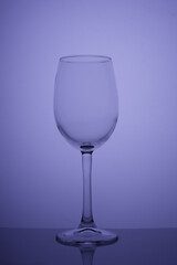 glass wine glass on white background