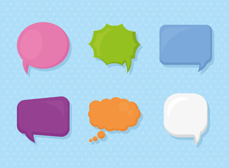 colorful speech bubbles
